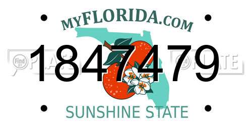 1847479 Florida License Plate