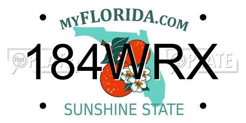 184WRX Florida License Plate