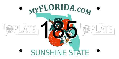 185 Florida License Plate