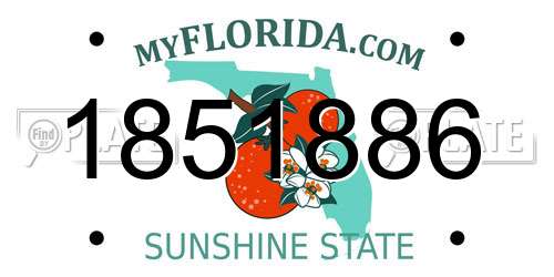 1851886 Florida License Plate