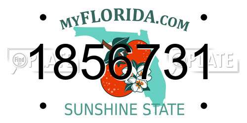 1856731 Florida License Plate