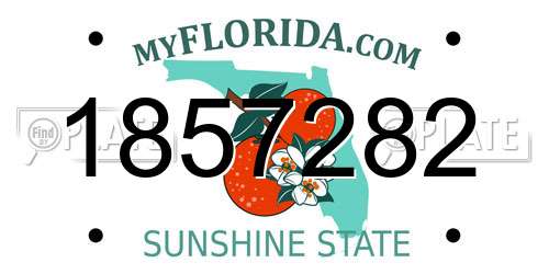 1857282 Florida License Plate