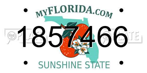 1857466 Florida License Plate