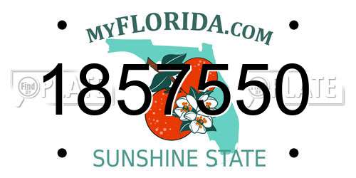 1857550 Florida License Plate