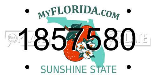 1857580 Florida License Plate