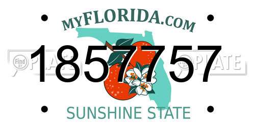 1857757 Florida License Plate