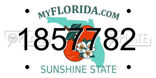 1857782 Florida License Plate