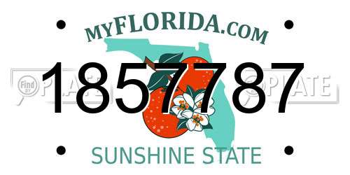 1857787 Florida License Plate