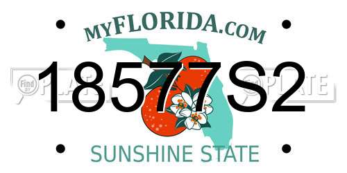 18577S2 Florida License Plate