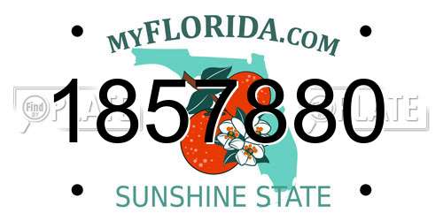 1857880 Florida License Plate