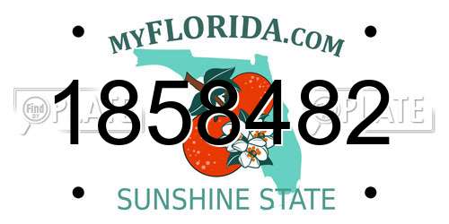1858482 Florida License Plate