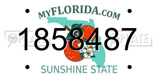 1858487 Florida License Plate
