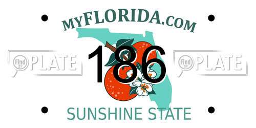 186 Florida License Plate