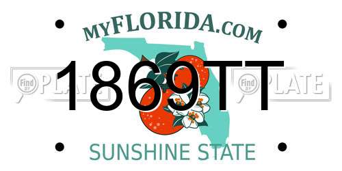 1869TT Florida License Plate
