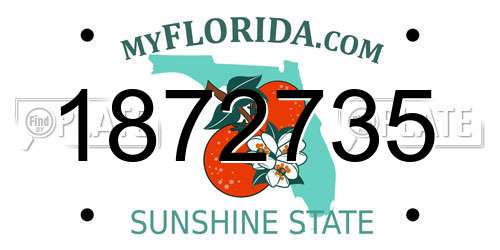 1872735 Florida License Plate
