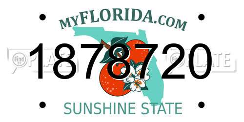 1878720 Florida License Plate