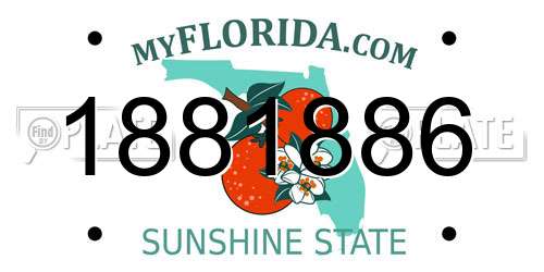 1881886 Florida License Plate