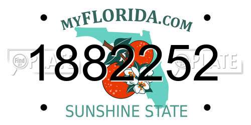 1882252 Florida License Plate