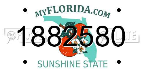 1882580 Florida License Plate