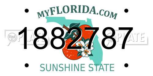 1882787 Florida License Plate