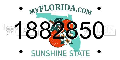 1882850 Florida License Plate