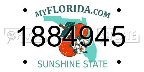 1884945 Florida License Plate