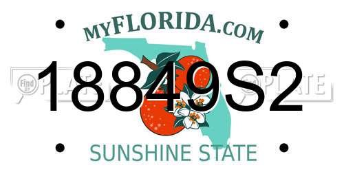 18849S2 Florida License Plate