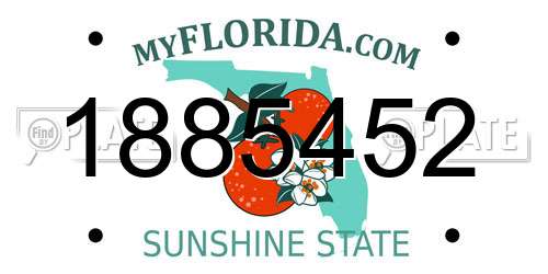 1885452 Florida License Plate
