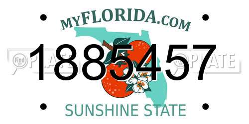1885457 Florida License Plate