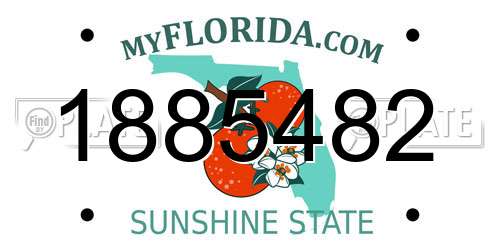 1885482 Florida License Plate