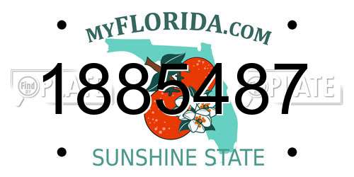 1885487 Florida License Plate