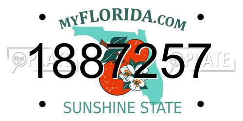 1887257 Florida License Plate