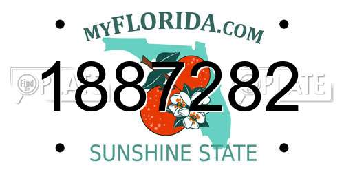 1887282 Florida License Plate