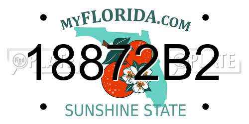 18872B2 Florida License Plate