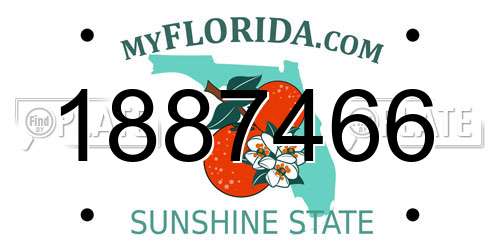 1887466 Florida License Plate