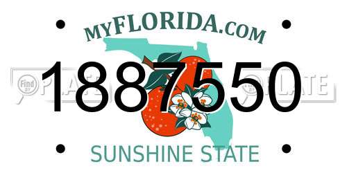 1887550 Florida License Plate