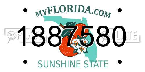 1887580 Florida License Plate