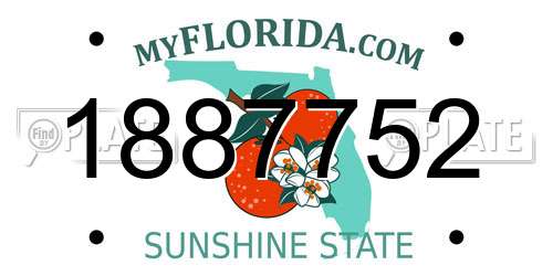 1887752 Florida License Plate