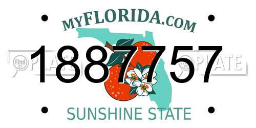 1887757 Florida License Plate