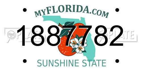 1887782 Florida License Plate
