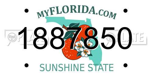 1887850 Florida License Plate
