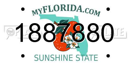 1887880 Florida License Plate