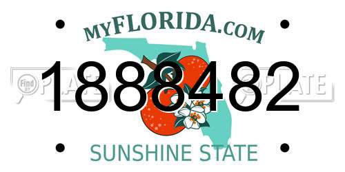 1888482 Florida License Plate