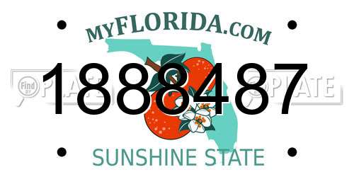 1888487 Florida License Plate