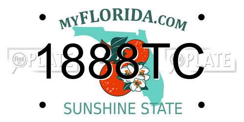 1888TC Florida License Plate