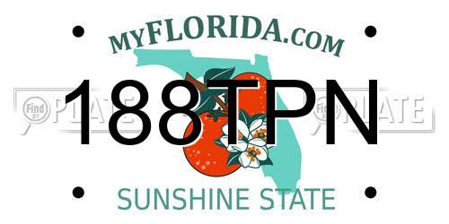 188TPN Florida License Plate