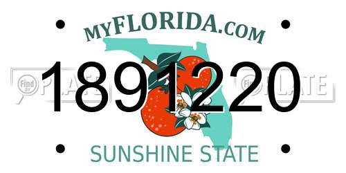 1891220 Florida License Plate