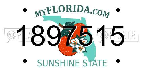 1897515 Florida License Plate