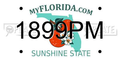 1899PM Florida License Plate