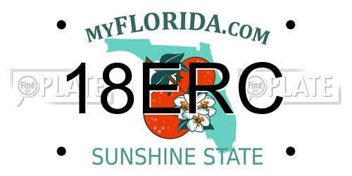 18ERC Florida License Plate